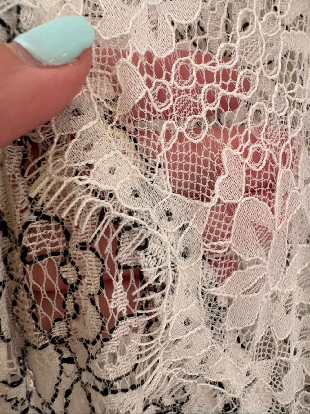 Free People Tell Tale Heart Lace High Neck Tunic Tank Size Medium - Picture 4 of 6